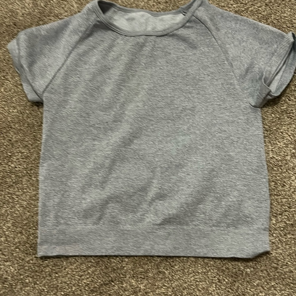 Gray Crop Top